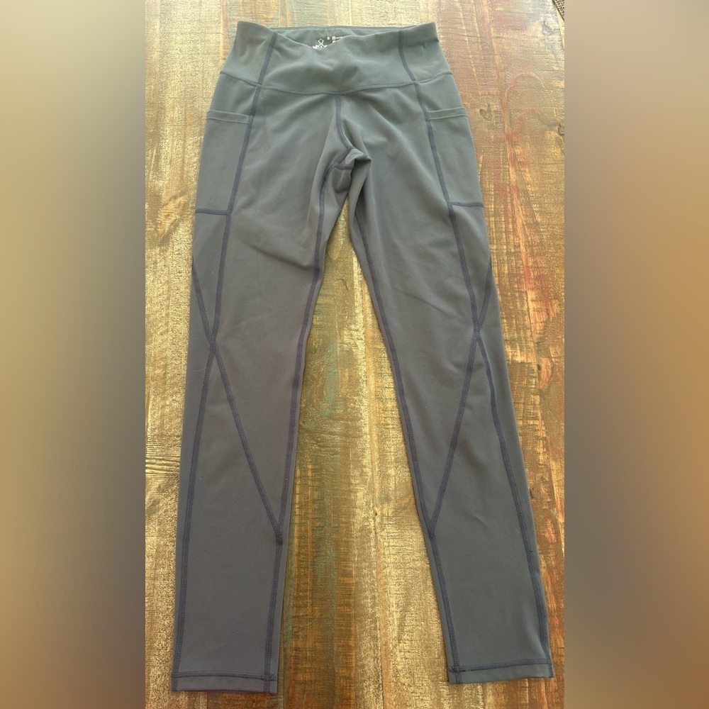 Heathyoga Gray Yoga High-waisted Women’s Pants Leggings, Small